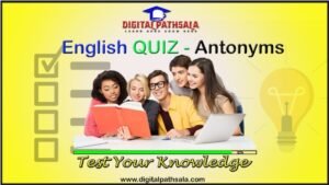 english quiz - antonyms