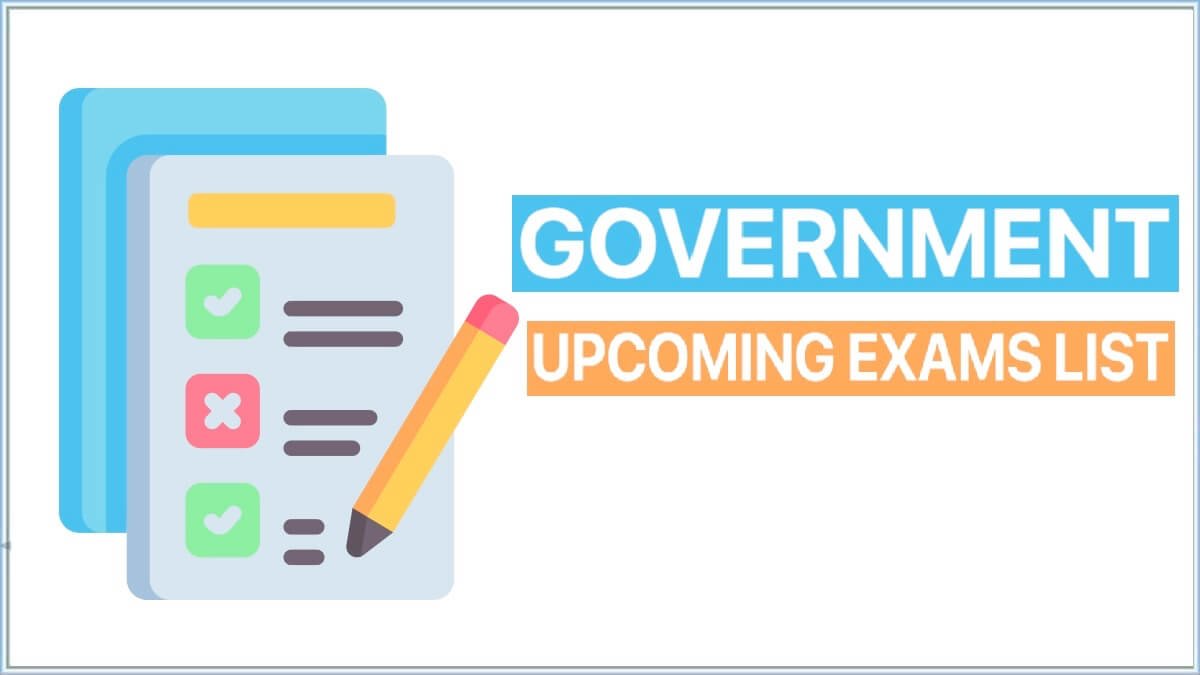 Upcoming Government Exam Calendar 2023