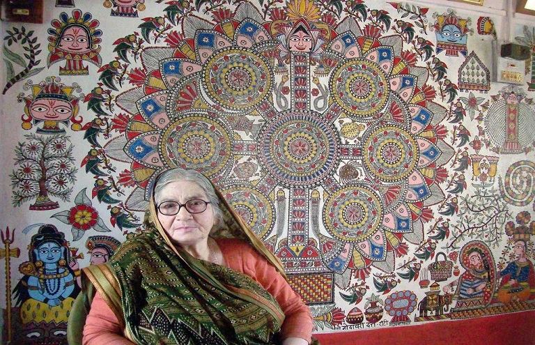 Madhubani Painting Artists Awarded Padma Shri : Godavari Dutta