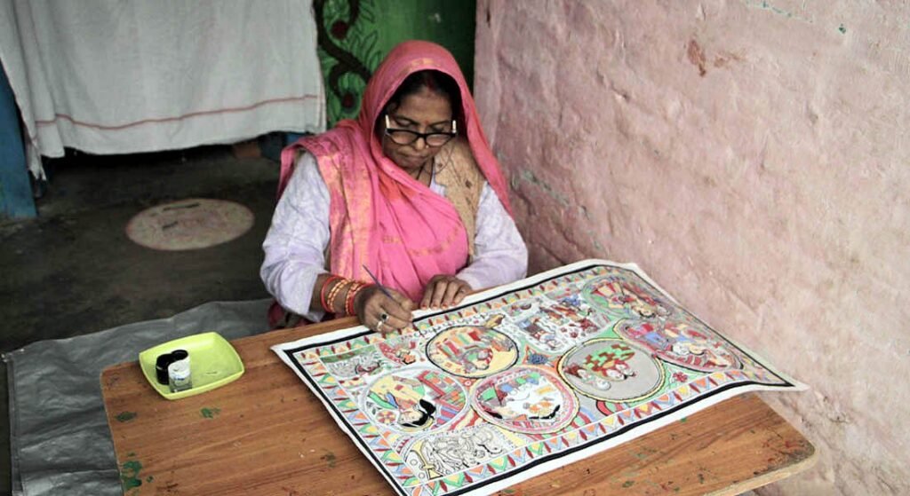 Mithila Painting Artists Awarded Padma Shri  : Shanti Devi