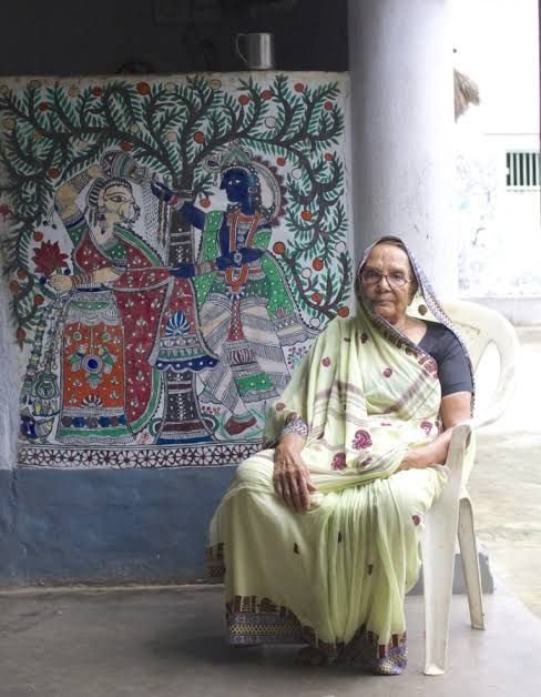 Mithila Painting Artists Awarded Padma Shri  : jagdamba devi